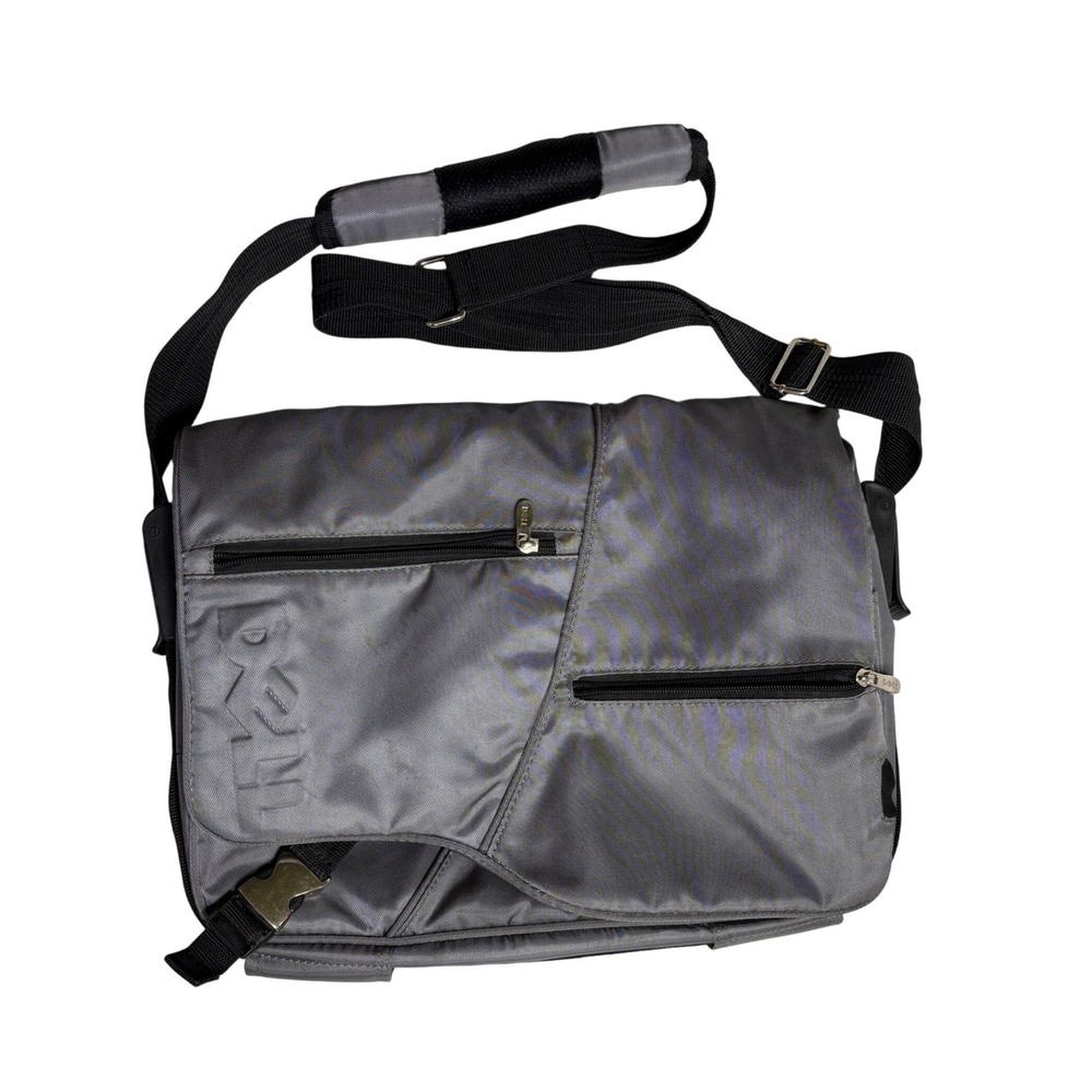 DELL Messenger Bag Men's‎ OS Gray Laptop Briefcase Tech Commuter Utility